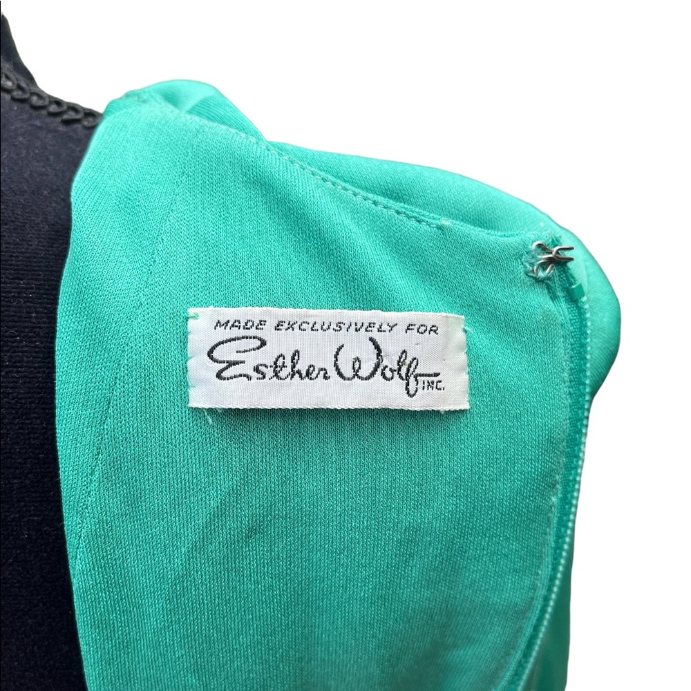 Morty Sussman For Mollie Parnis Boutique Vintage Green Dress View 5